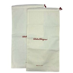 New - Ferragamo Shoe Dust Bags - 8”W x 16”H - Qty 2